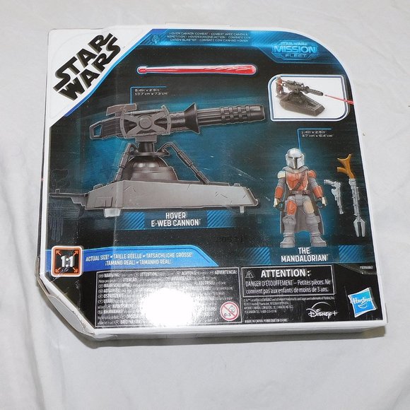 Star Wars Mandalorian Mission Fleet Hover E Web Cannon Din Disney New - Picture 2 of 2